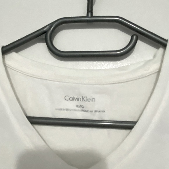 Calvin Klein Mens XL White T Shirt - Picture 3 of 3